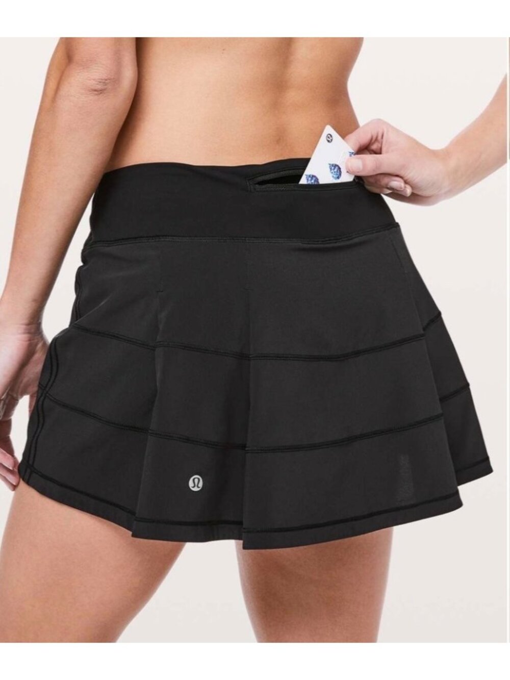 Lululemon Pace Rival Skirt Regular 4-way Stretch 13" Black Athletic Skort Size 6